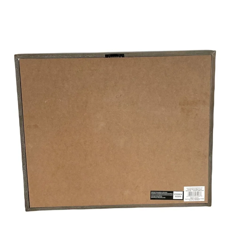 Customizable Letter and Photo Board Gray White 17 x 14 inches